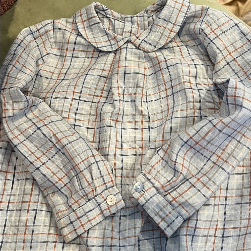 Pepa London Blue Plaid Shirt